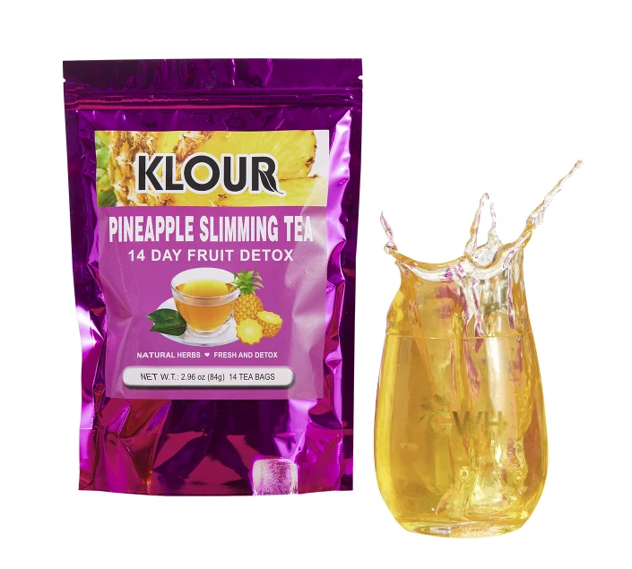 OEM 14 Day detox Tea Pineapple Slimming Tea Weight loss Colon  detox Cleanse Tea