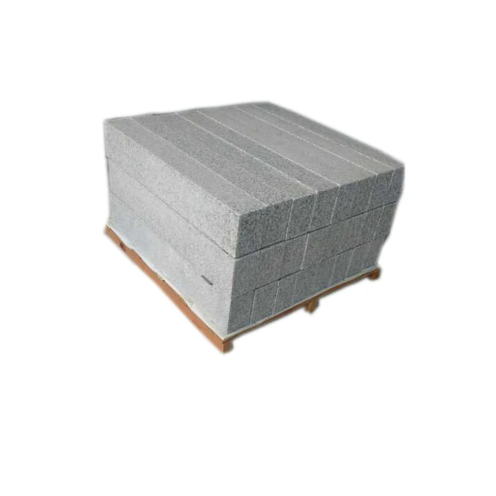wholesale factory cheapest road granite palisade /G603 grey granite palisades for garden stone,G603 pineapple and chiselled