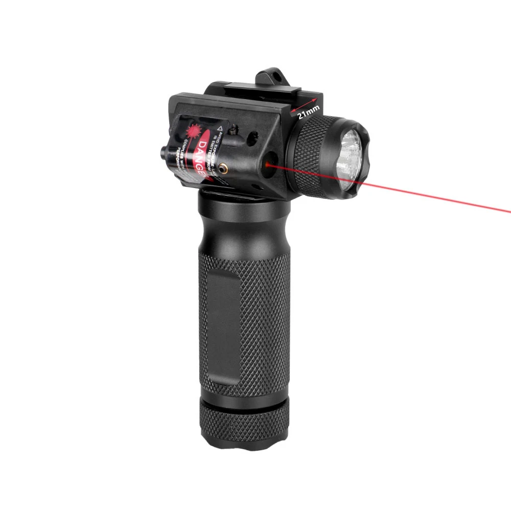 Hot Selling Red Laser And LED Integrated Under Hanging Flashlight Green Laser White Light Strobe 20mm Tactical Lighting Lamp