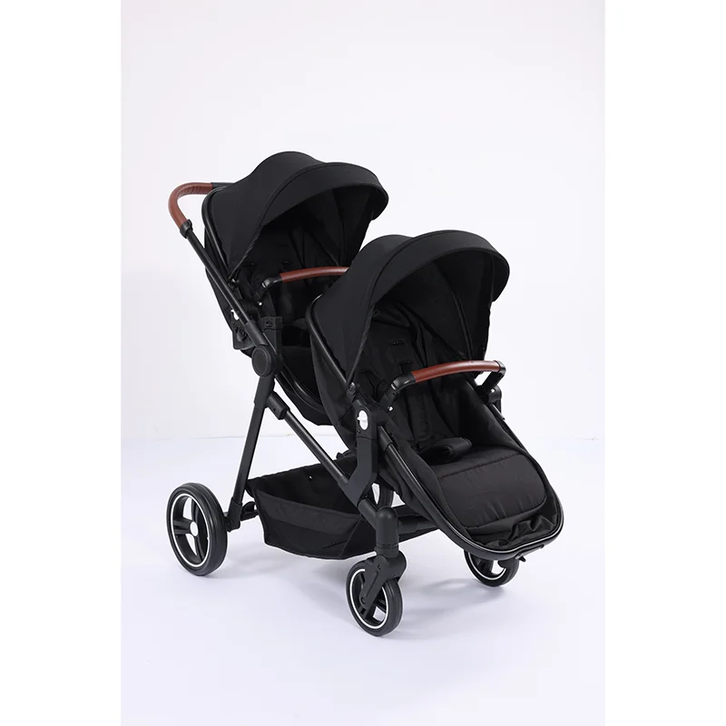 New Design Wholesale Folding baby stroller 3in 1 Double Baby Pram Twins Stroller For 0-3 Years Old Babies For Travel Outdoor