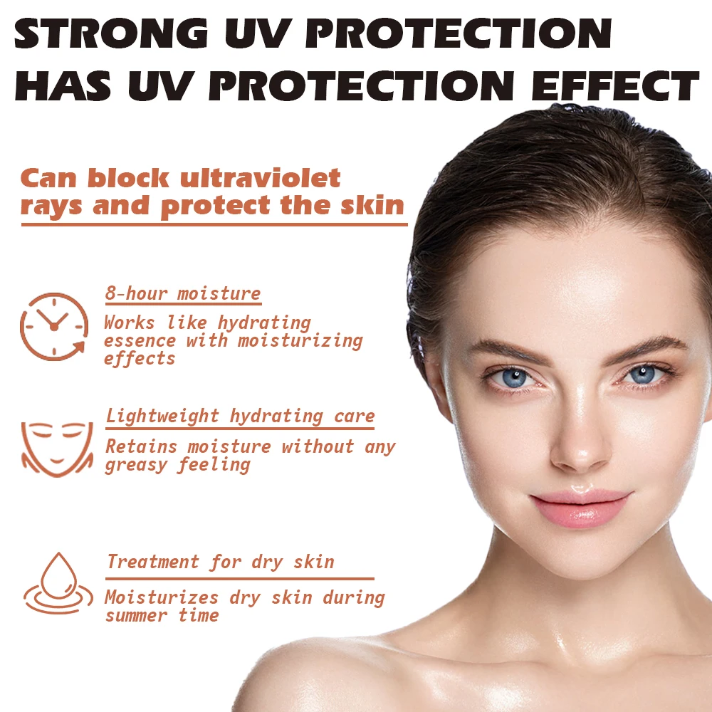 BLIW Private Label UV Protection Beauty SPF 50 Moisturizing Hydrating Broad Spectrum Acne Sensitive Face Sunscreen Serum