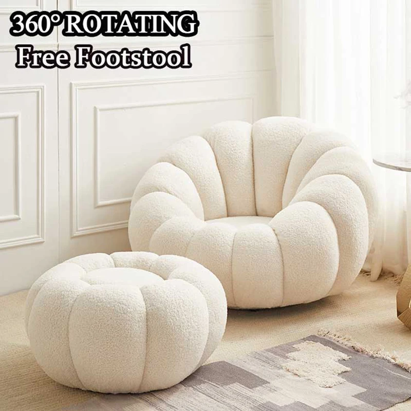 Luxury Ro Beach Garden Lounge Chair Luxurious Living Room Furniture Office Hotel Swivel Lounge Chair With Ottoman Set