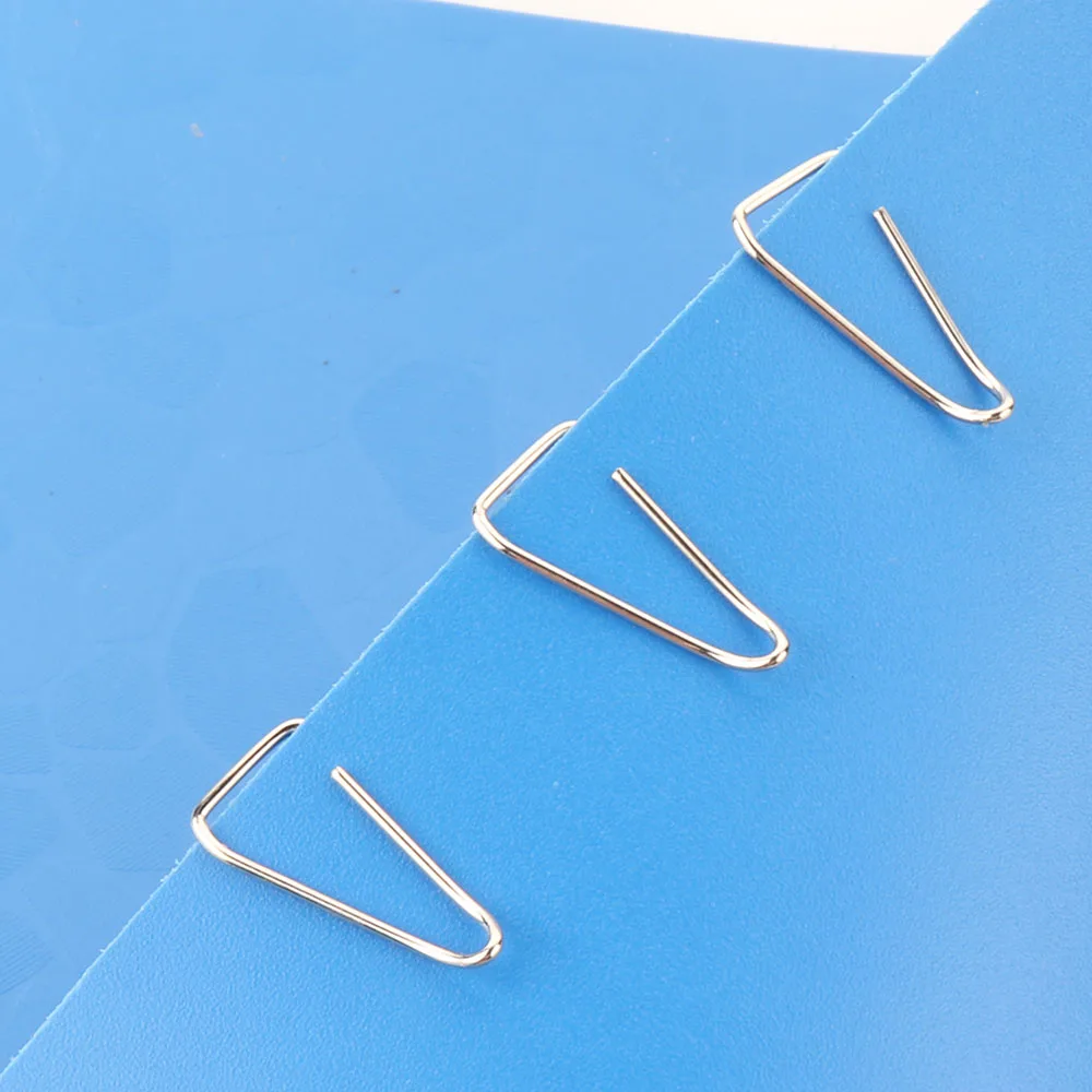 Hot triangle shape 25mm paper clips metal silver office supplies