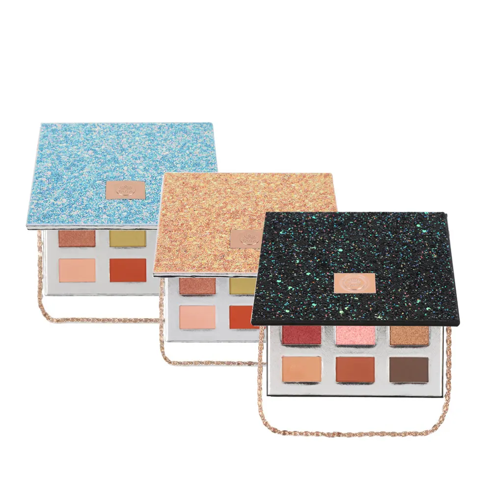 Wholesale Custom Make Up Pallet Packaging Magnetic Empty Eyeshadow Palette With Mirror