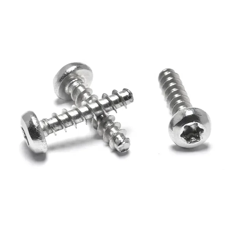 TOBO Stainless Steel or Zinc Plated Pan Torx Head Thread Forming Self Tapping Screw for Plastic Metal Wood