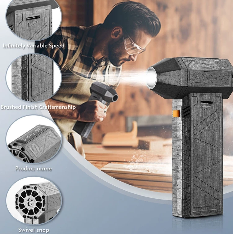 Turbo Fan Portable Mini Turbo Fan Vertical Small Wind Turbine for Car Mini Turbine Jet Fan