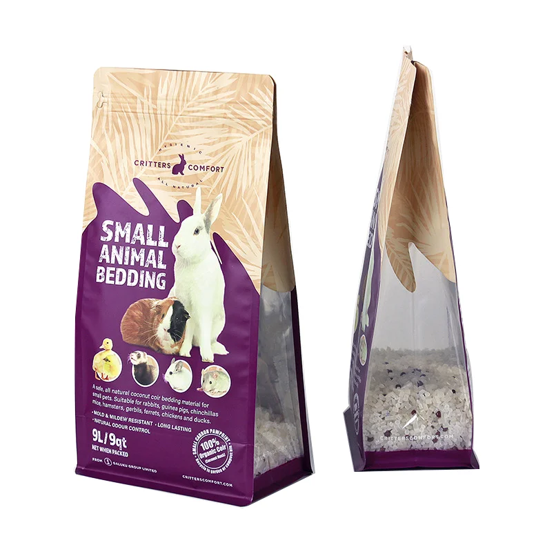 Biodegradable Compostable Flat Bottom Drip Beans Packaging White Matte Vacuum Bag Food Chewing Gum Bosheng Cake Pop Plastic Bags