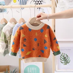 Детские свитера с толстыми и пушистыми рисунками