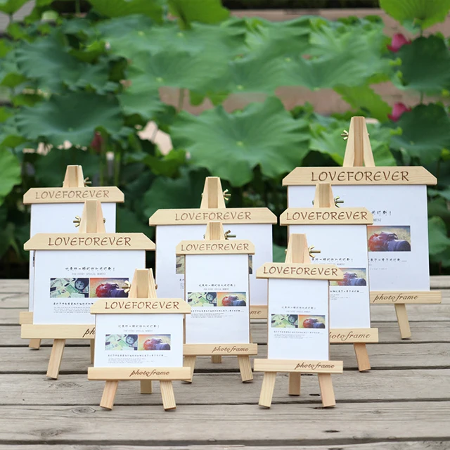 
Pine wood photo frame easel photo frame multi-size custom picture frame wedding birthday gift 