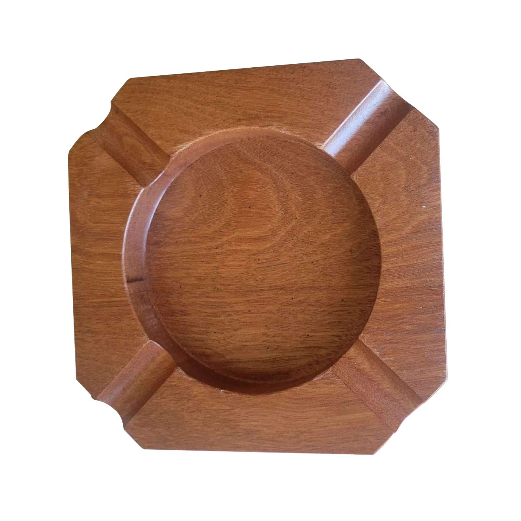 Wholesale Wooden Ash tray Luxury crafts no Lid for Smokers natural Cambodia redwood  Ash Tray Durable Easy to Clean Cool Ashtray