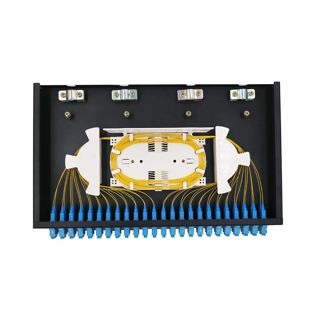  FTTH 12-24 ядра SC/FC/ST/LC стойка для монтажа Сращивание волоконно-оптической коммутационной панели/коробка