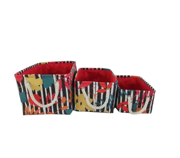 
New design storage canvas fabric laundry storage basket 