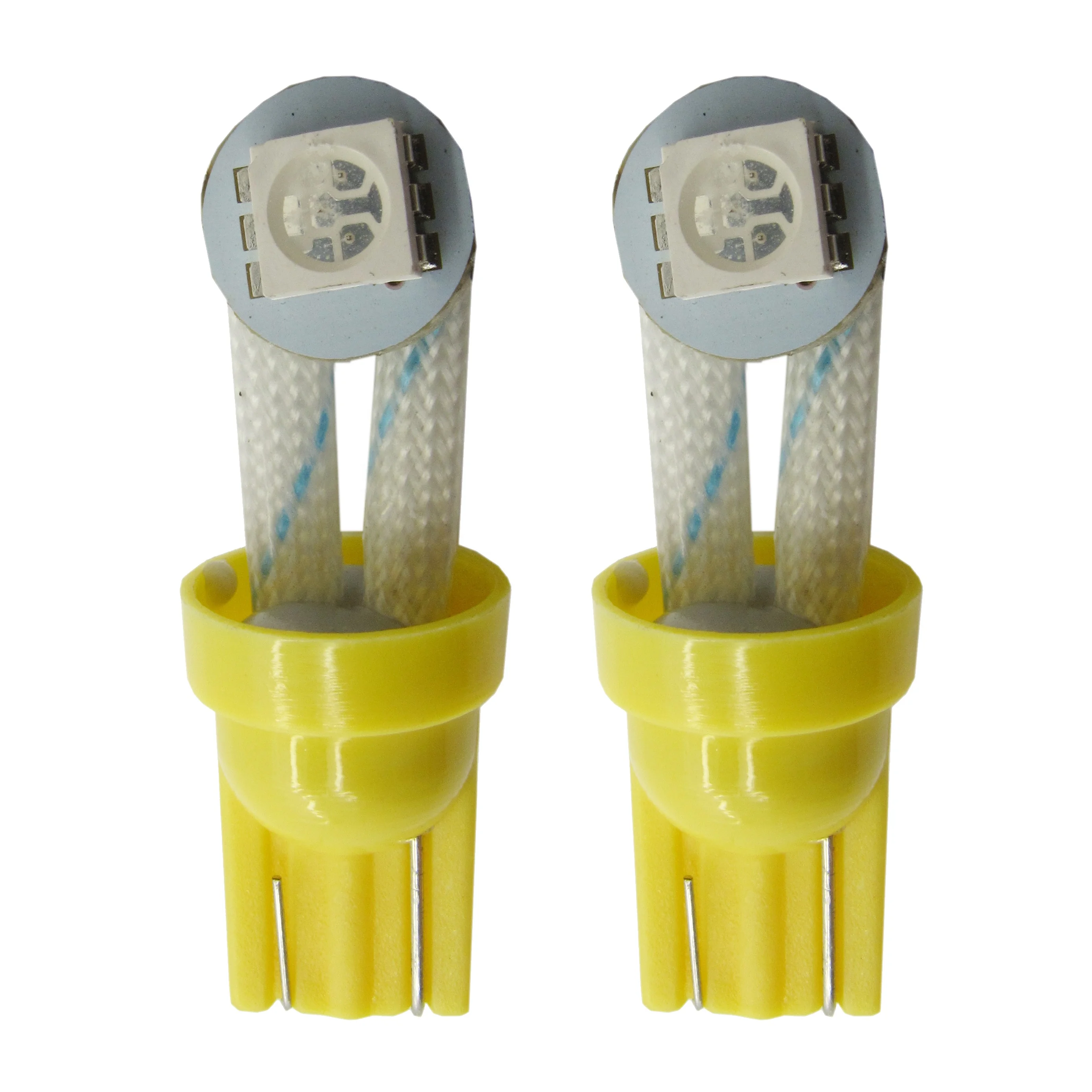 Anti Ghosting Yellow Color T10 194 #555 1 led 5050SMD AC DC 6.3V Flexible  Pinball Machine Led Lights
