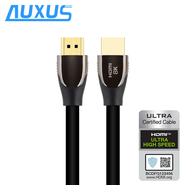 Сертифицированный Высокоскоростной HDMI-кабель до 3 м YUV444 3D 8K @ 60 Гц 4K 120 48 Гбит/с 4320P Золотой для