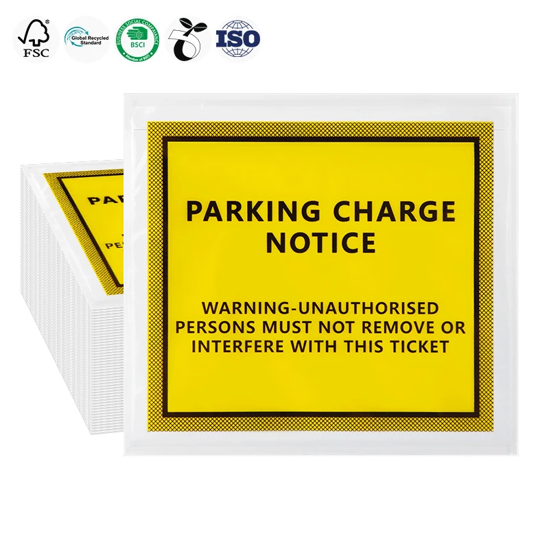 High Quality Custom Logo Waterproof Document Enclosed Yellow Packing List Envelope