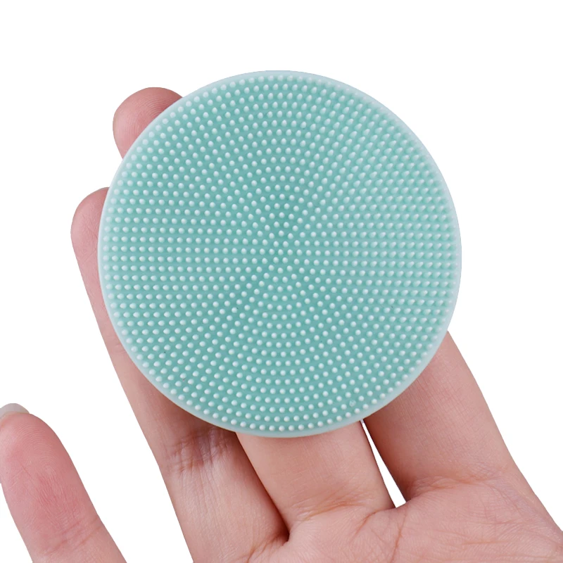 Super Soft Silicone Exfoliating Scrubber Skin Care Facial Foaming Brush Durable Deep Cleansing Brush for Multifunction