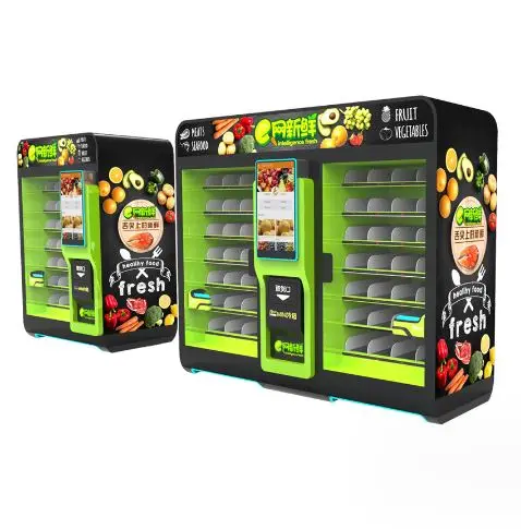 qr code small boba soup snack soft ice cream icecream coffee soda vending machine for business sale