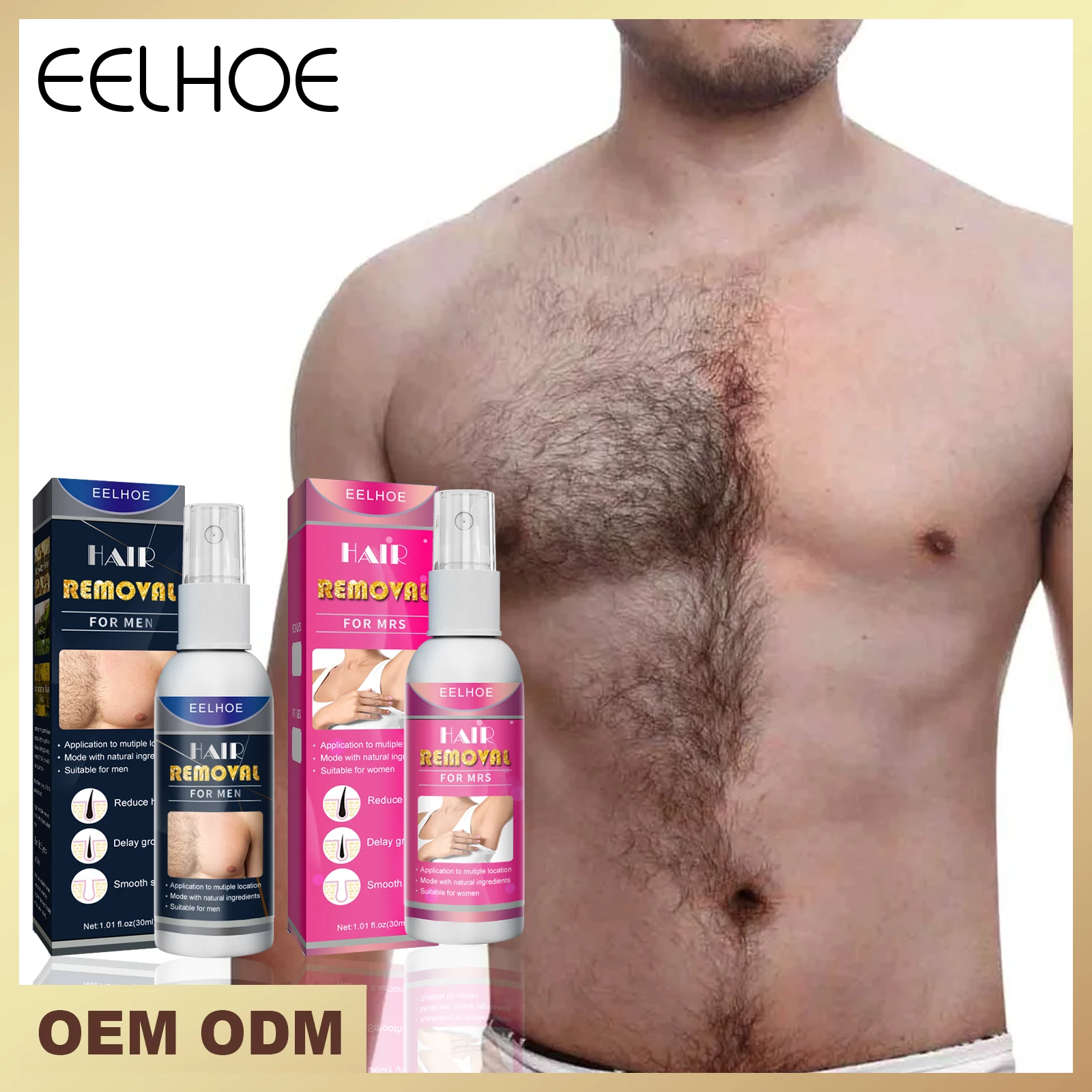 eelhoe Hair removal spray painless depilatory private parts legs facial body quick hair removing removal spray K1