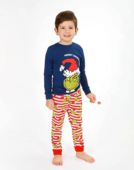Christmas hat parent-child clothes adult christmas pajamas christmas family Pajamas Set