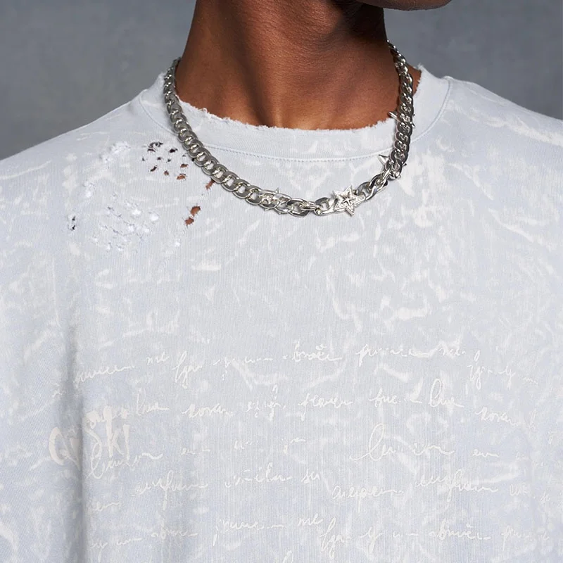 Custom Oversized Boxy Washed T-Shirt for men ripped t shirt