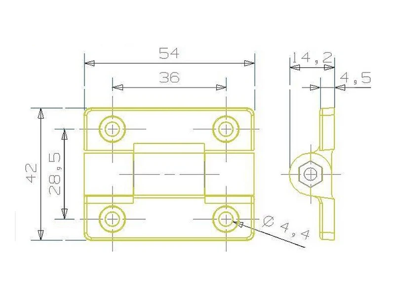 XK525P High quality 180 degree plastic adjustable torque position hinges for folding door hinge