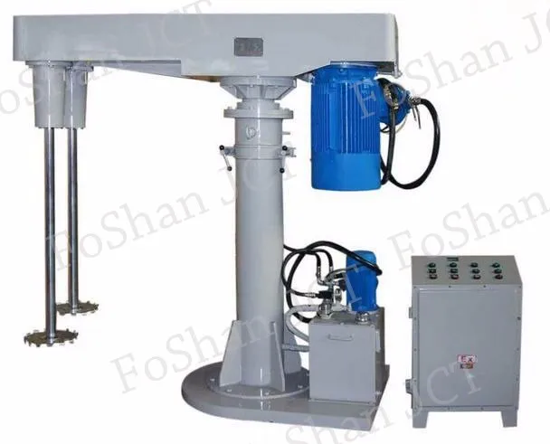 Hydraulic lifting high speed disperser/paint mixing machine/1000kg industrial mixer