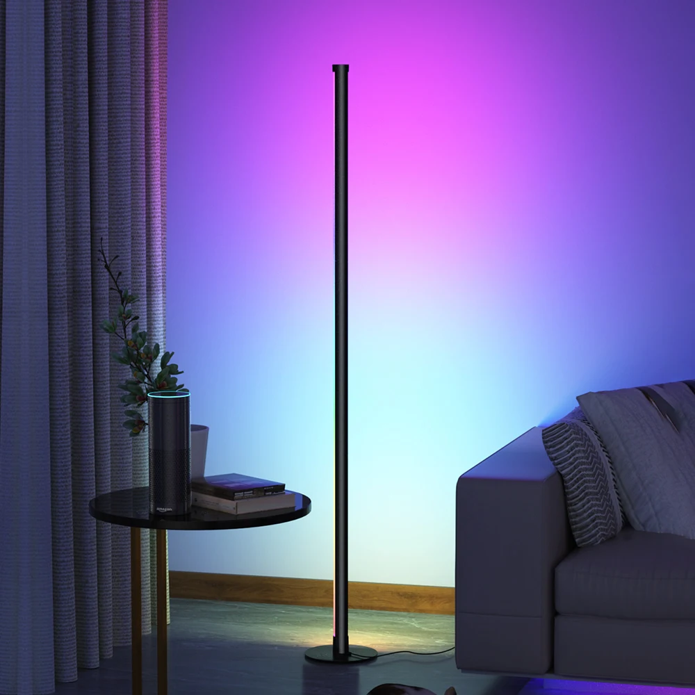 Lighting Smart Control Luxury Standing Home Decor Light Modern Floor Lamp for Living Room, Bedroom, Game Room