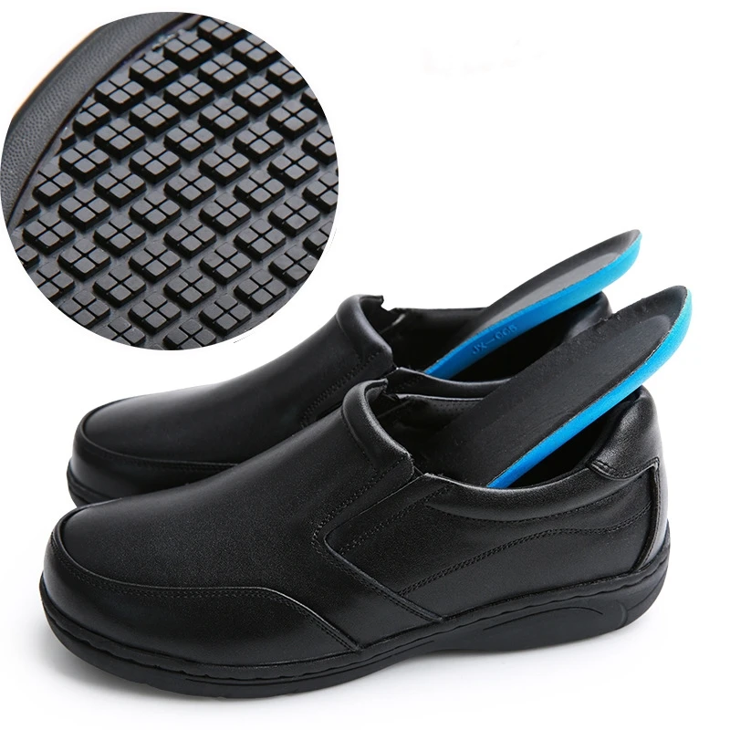 JIEJU Wear resistant Latest Black kitchen shoe chef chef waterproof shoes For CookerClogged Shoes For Kitchen