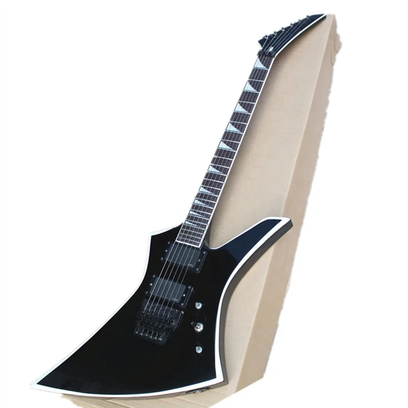 Электрическая гитара Huiyuan Black Body с электроприводом EMG, мостом Floyd Rose для электрогитары, музыкальной гитарой