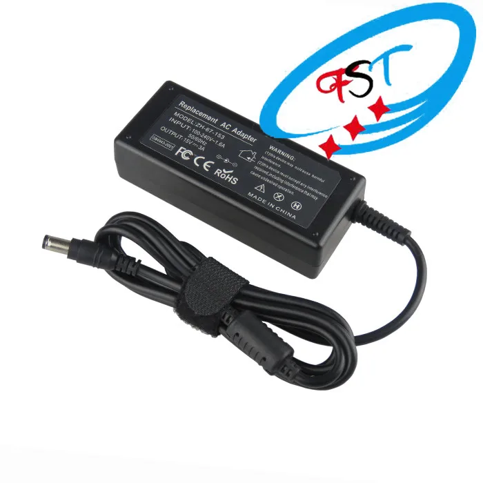 15V 3A 45W 6.3*3.0mm AC Laptop Charger For Toshiba PA3241U-2ACA PA2450U