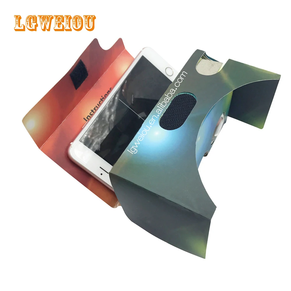 
3D VR Glasses with OEM logo Virtual Reality Box for Movie Video Glass vr paper box 