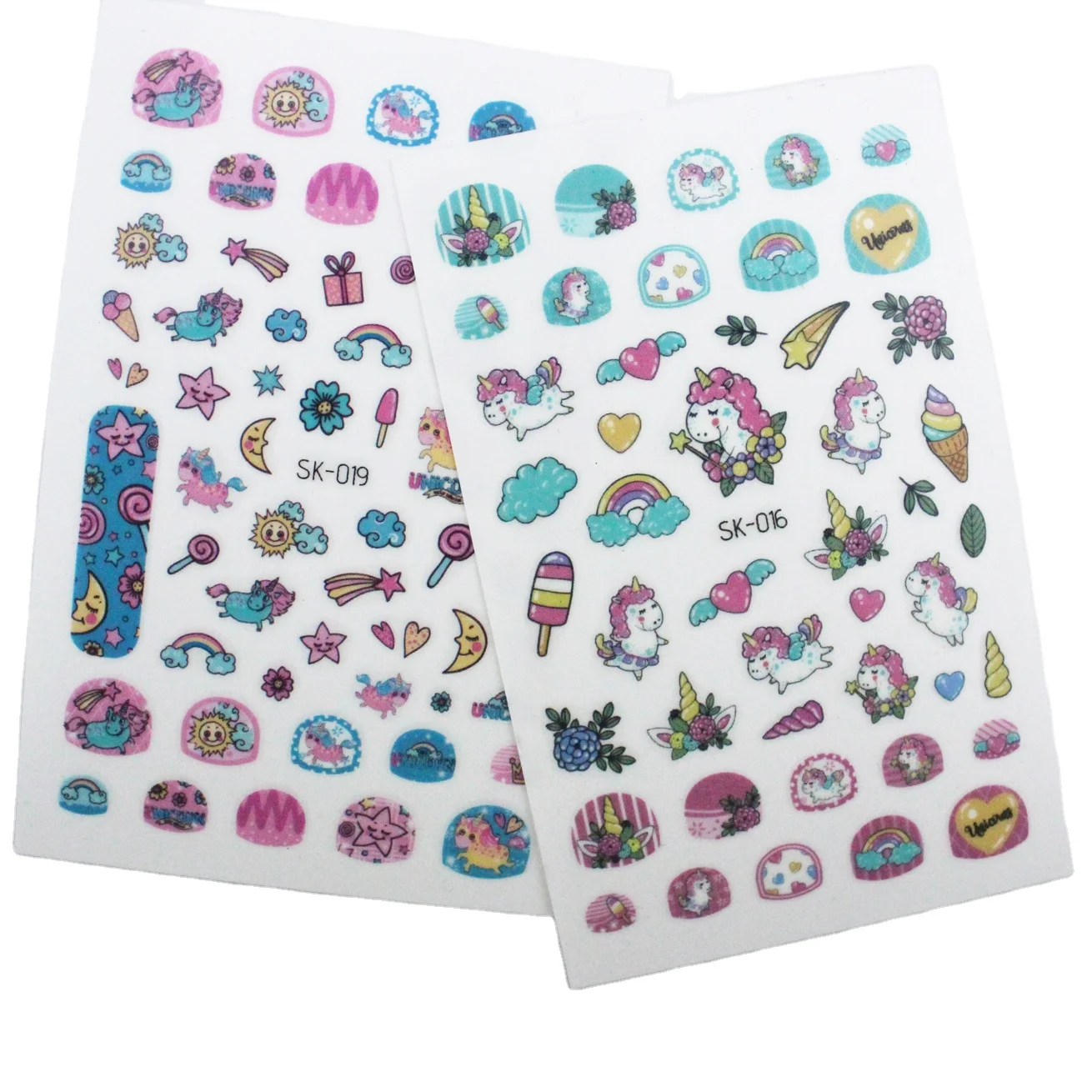 Custom Luxury Festival Holiday Finger Decoration Fashionable Brand Cartoon Nail Art Stickers For Nail Art