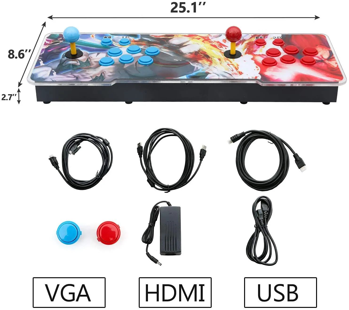 Classic Arcade joystick console Pandora Box Games High-quality fitting video retro games