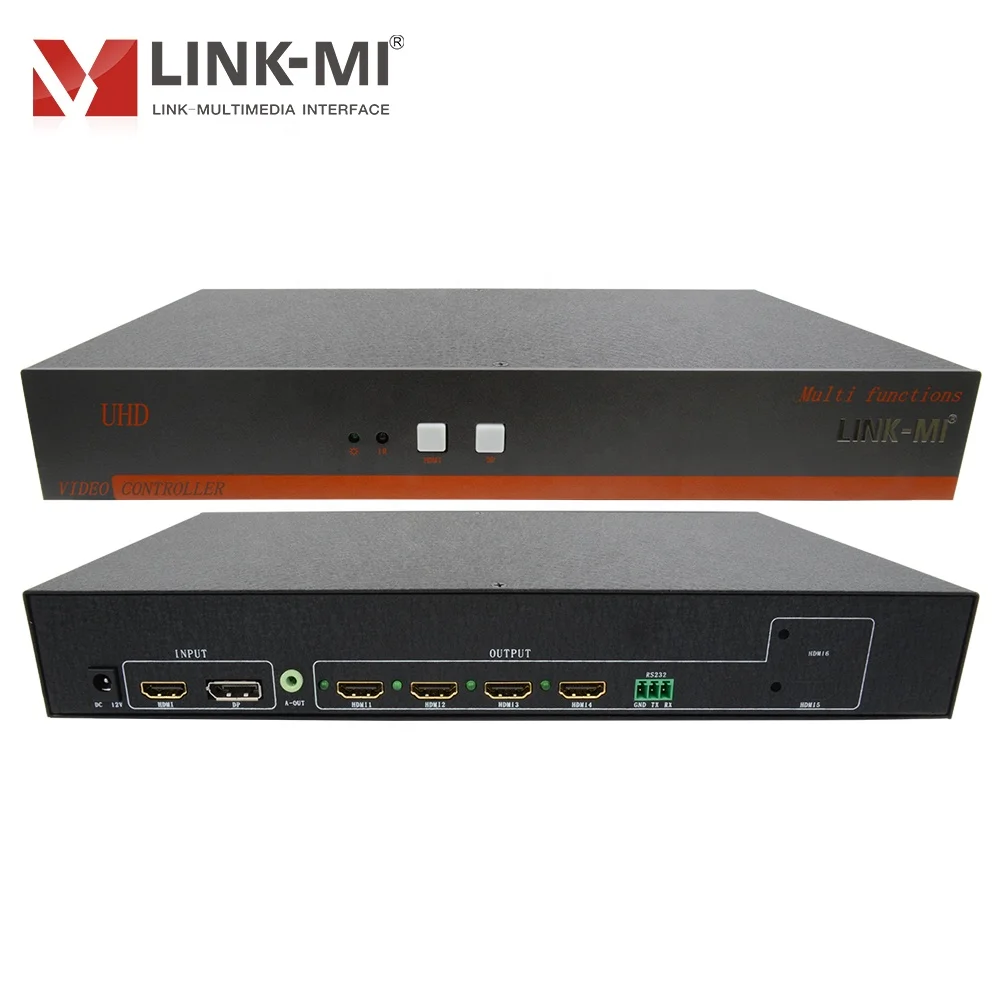 LM-TVM04-4K Серии Мульти-сенсорный экран удлинитель 4K 2X2 HDMI контроллером видеодисплея DP + вход 180 градусов флип Изготовление по индивидуальным