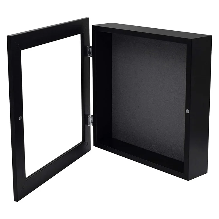 Custom wholesale price 3d shadow box 11x11inch wooden shadow box frames