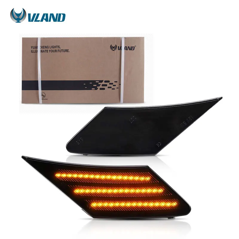 VLAND Factory LED Side Marker Lamps For Subaru BRZ Scion FRS Toyota GT86 2013-2019 with Amber Daytime Running Lights