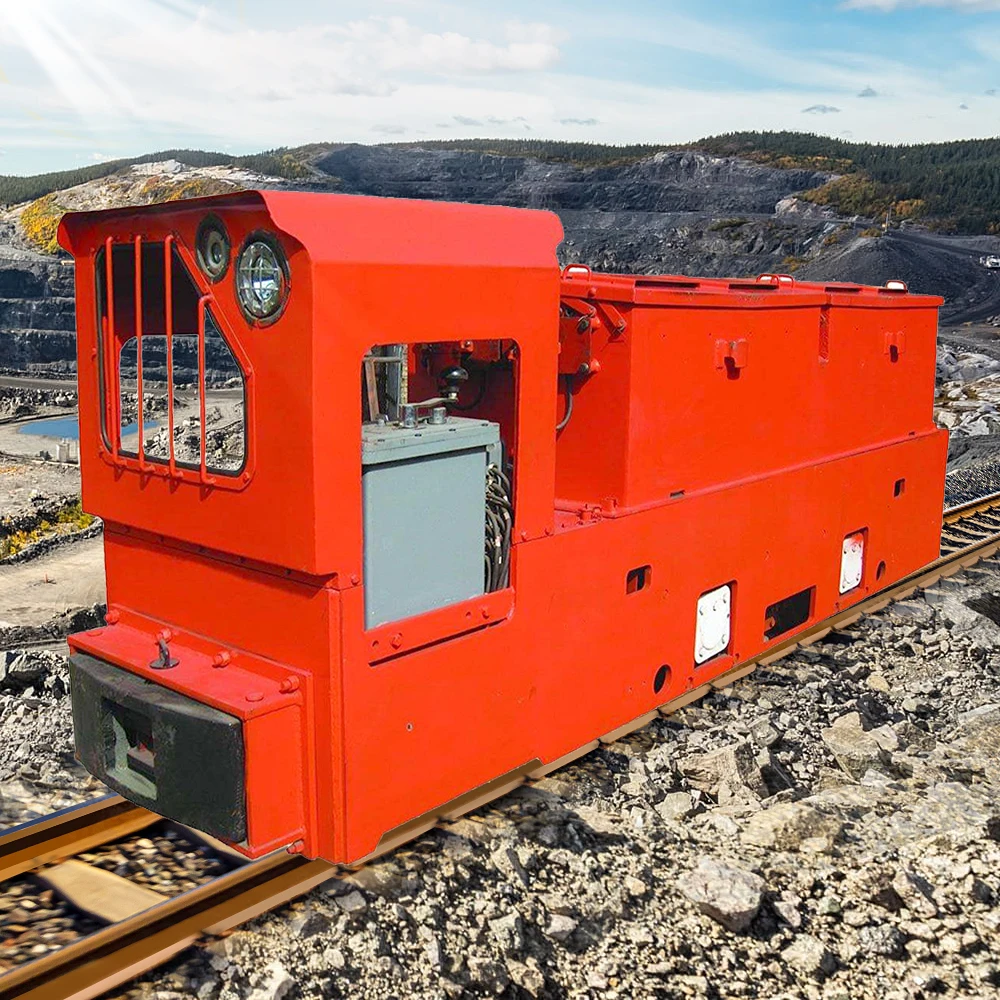 Factory Price Electric Rail Car Diesel Engine Locomotive Overhead Line Type Brake Mining for Mine
