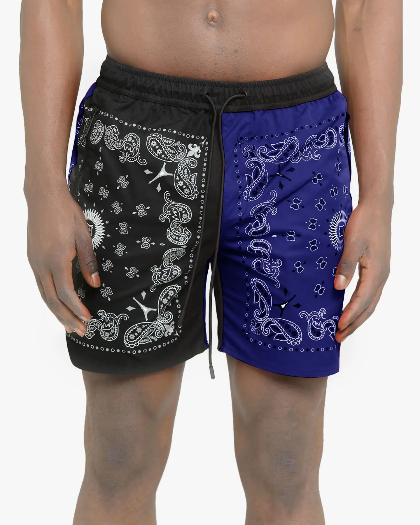 TG038  Now lasted design 2021 mens basketball shorts bandana print hot summer elastic shorts for men
