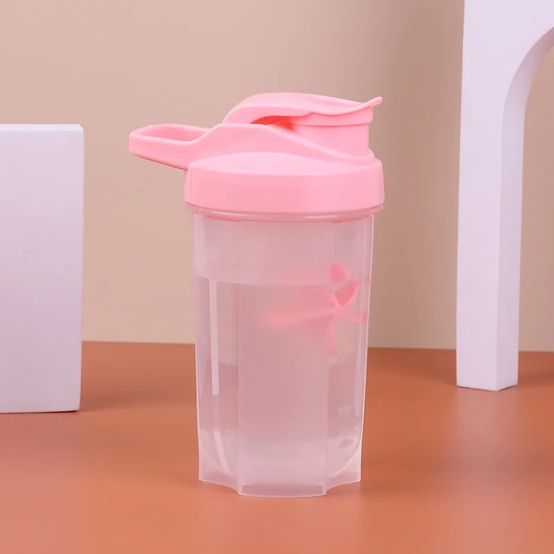 500ML Shaker Cup Protein Powder Shaker Fitness Portable Shaker Bottle with Handle