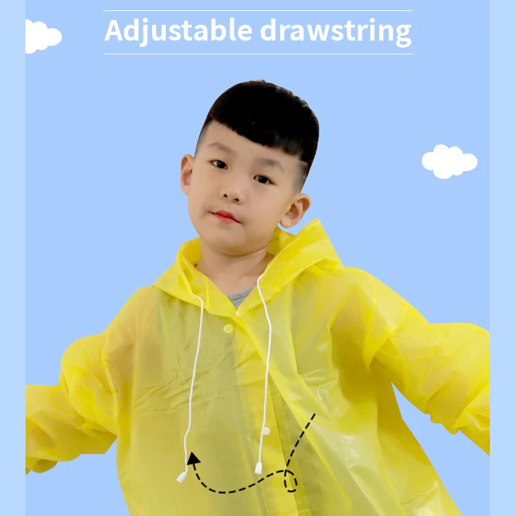 Fashion Nice non-disposable eva Children Portable Pink Raincoat kids Rain Coat