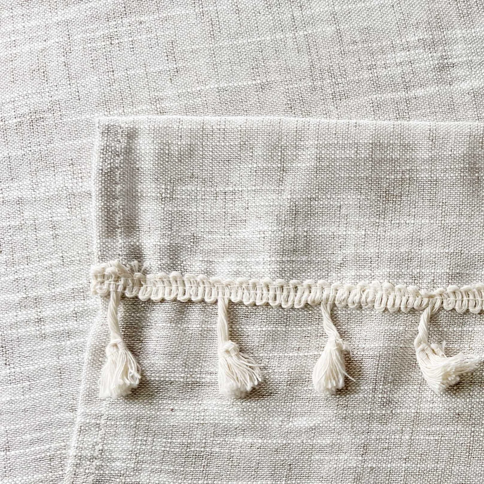 Bindi Bohemian Decor Tassel Kitchen Valances for Windows Modern Farmhouse Cotton Linen Valance Curtains