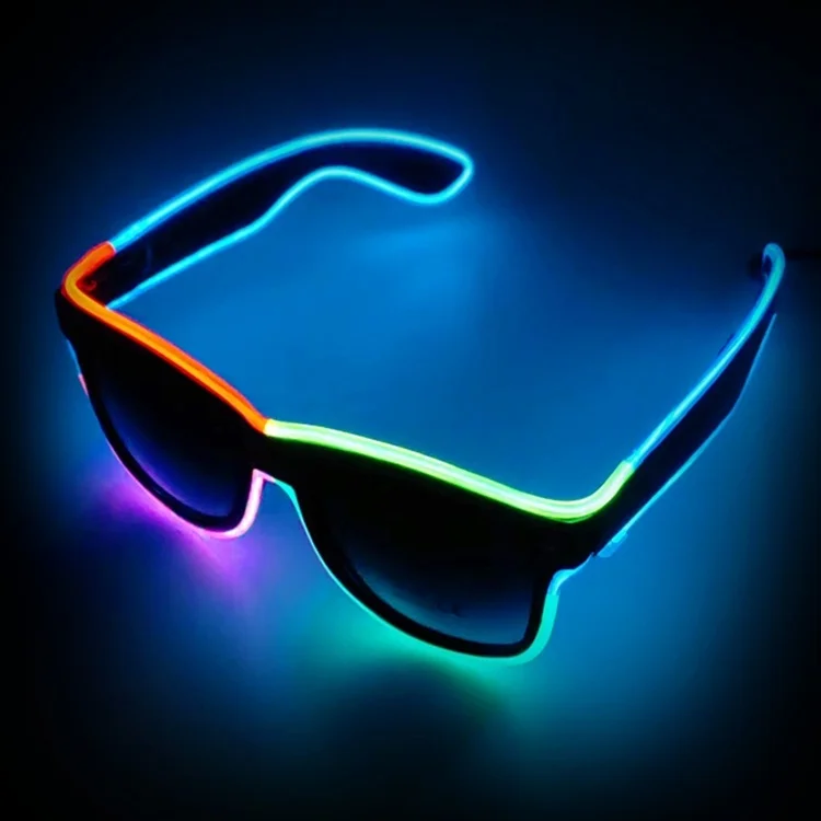 LED light up sunglasses glow flashing EL glasses for party Halloween club decoration