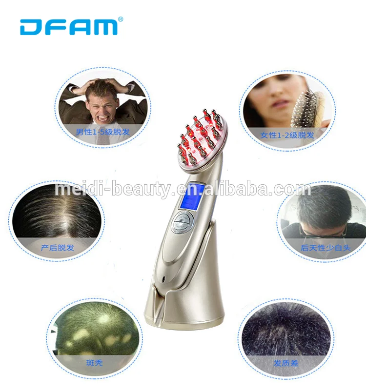 Electric Hair Grow Straightener Massage Comb Laser Comb For Hair Restoration