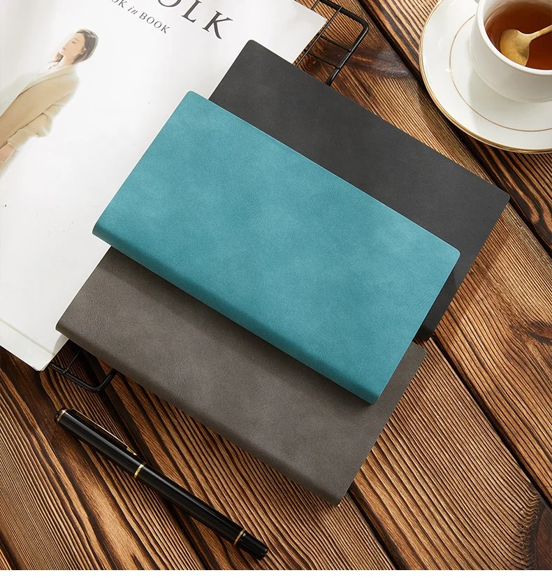 Cheap Journals custom logo notebook customizable A5 A6 B5 Leather Spiral Notebook School Office Business Travel Notebook