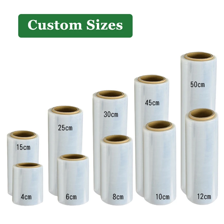 Wrapping Film Packing Shrink Film Clear Stretch Film PLA Shrink Wrap Plastic Wrap Roll Polyethylene Package Carton Transparent