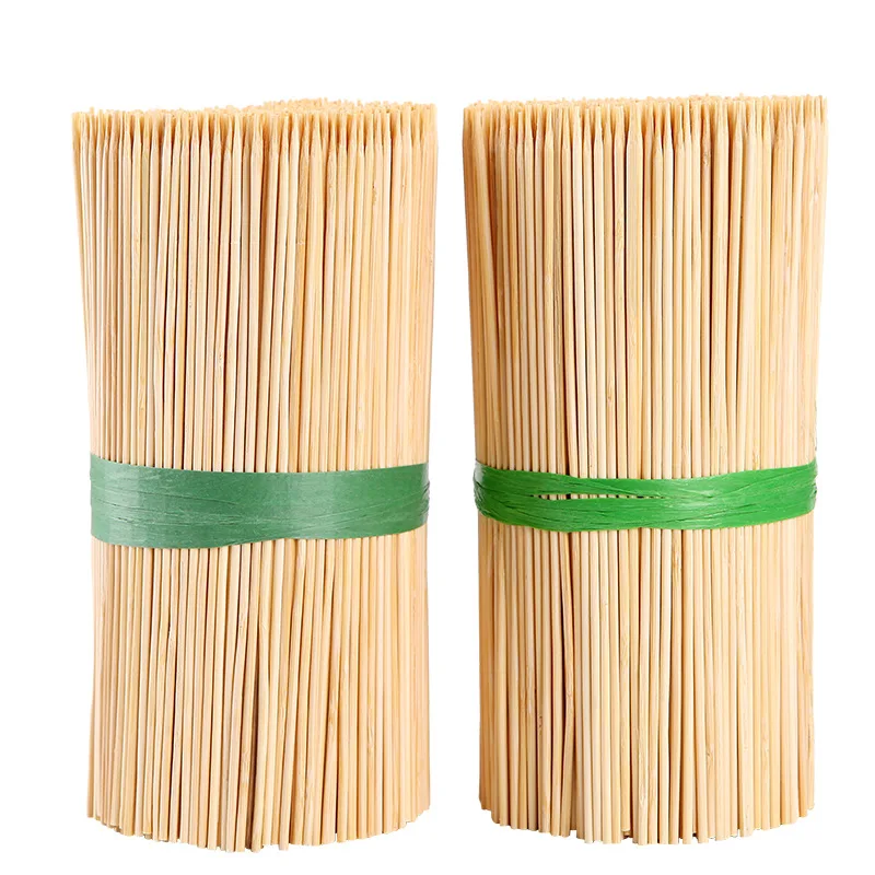 Wholesale Natural Bamboo Color Low Cost Small Package Bamboo Skewer Barbecue Bamboo Stick