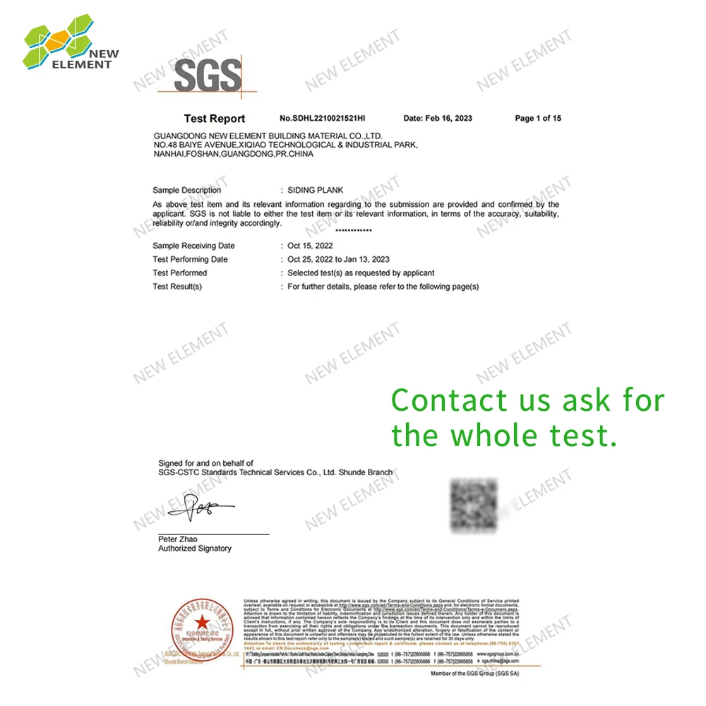 Medium Density Exterior Wood Pattern Fiber Cement Siding Board