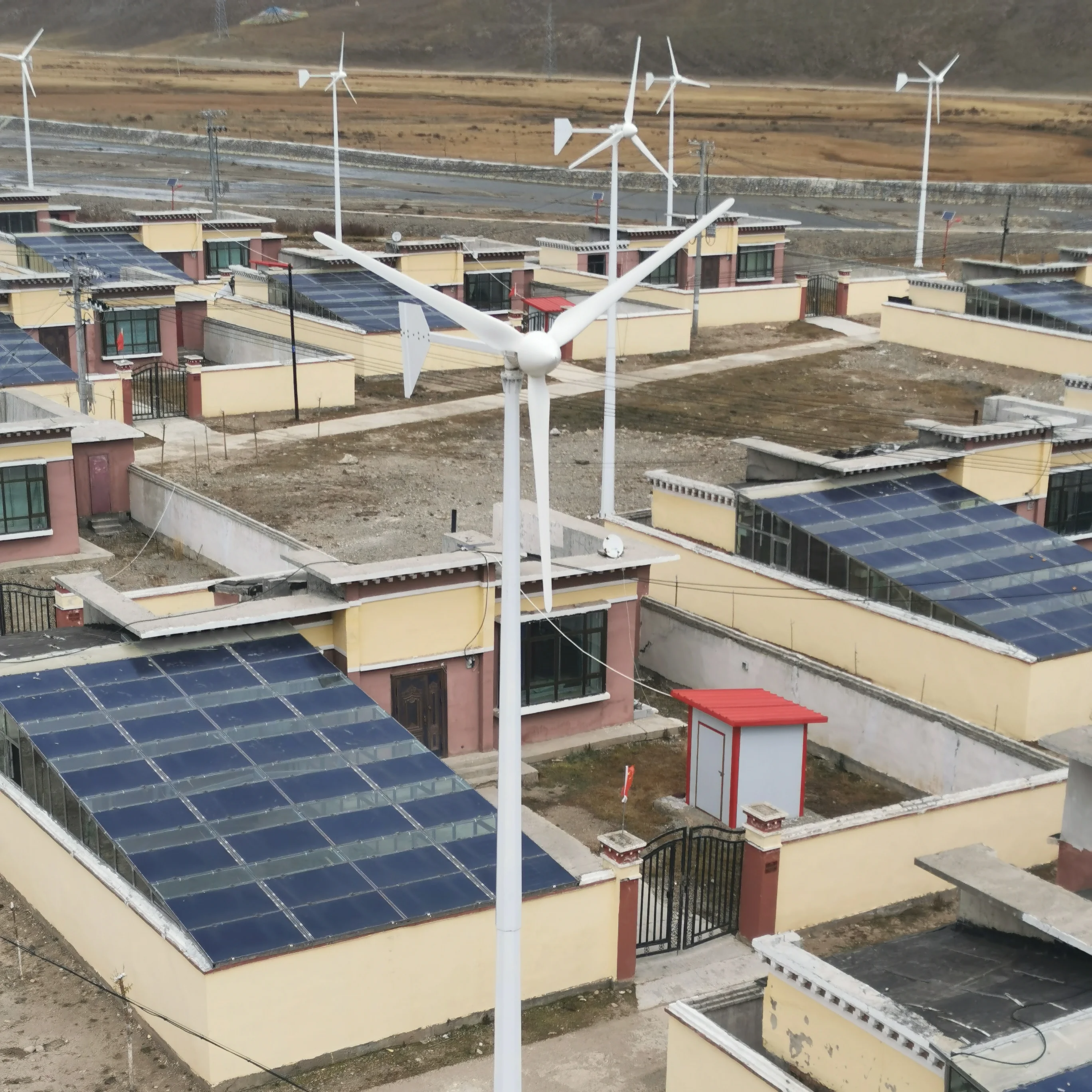 Небольшой ветровой турбины 5KW для дома сетки