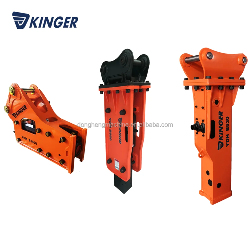 KINGER hydraulic breaker hammer mini skid steer stone breaker machine for sale