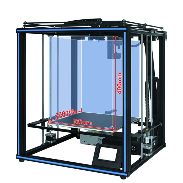 3d принтер X5SA PRO 580*645*660 мм встроенная пластина с лазерной гравировкой мощная матрица enlighting одна направляющая ЖК-дисплей